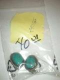 sterling earrings with Turquiose