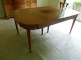 Baker Inlaid Dining Table, Top Needs oiling...