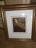Framed Alvar signed lithograph, Purchased through Bryant Galleries