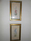 Pair prints purchaed from Rudolph Lesch Fine arts in New York