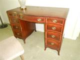 Baker Banded Mahogany Kneehole desk...