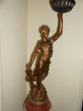 Bronze "La Gloire" sign Bruchon 19th Century