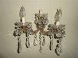Sconce with prisms from "The Prentiss Club"