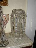 Pair of Cut Glass Prism Girondoles