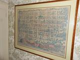 Natchez Framed Olde Town Map