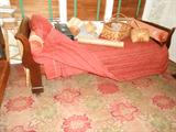 Jacquard Floor cloth from "Hope Farm" bought through estate and with
advice of Noted antiquarian Wendell Garrett....