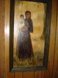 Alice Reilly Oil on Board
of lady and child. 1960's
Jackson, MS artist.
Listed in MS artist Index.
10" X 25" approx.