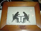 Large 8" X 11"
Antique Silhouette in Antique
Frame similar to pair above.
