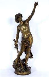 Louis Gisson Victorious David  Bronze