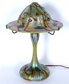Carl Radke for Phoenix Art Glass Lamp