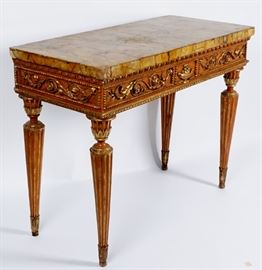 18th C Italian Neoclassical Console Table