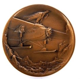 1929 Richard Byrd Conquest of The Poles  Bronze Medal 