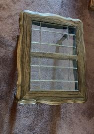 2 Oak Glass Top Claw Foot End Tables Dimensions: (HxWxD in) 22x25x32in