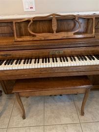 Schafer and Sons Model 105 Upright Piano Dimensions: (HxWxD in) 41x58x24in