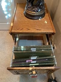 Oak 2-Drawer File Cabinet Dimensions: (HxWxD in) 30x19x25.5in