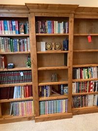 Solid Wood 3-Piece Book Shelf Dimensions: (HxWxD in) 88x93x15in