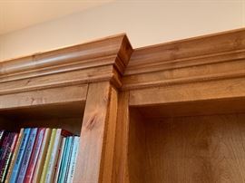 Solid Wood 3-Piece Book Shelf Dimensions: (HxWxD in) 88x93x15in