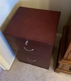 Cherry File Cabinet Dimensions: (HxWxD in) 27x19x16.5in