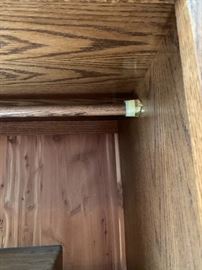 American Heirloom Oak Wardrobe Cabinet Dresser Dimensions: (HxWxD in) 78x43x26.