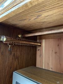 American Heirloom Oak Wardrobe Cabinet Dresser Dimensions: (HxWxD in) 78x43x26.