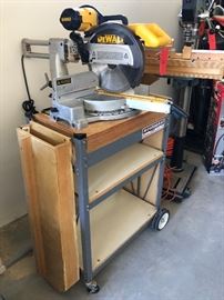 DeWalt 12in Double Bevel Sliding Compound Miter Saw DW708 Dimensions: (HxWxD in) 59x35x42in