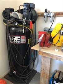 Campbell Hausfeld 6HP 60 Gallon Air Compressor Dimensions: (HxWxD in) 66X24X24