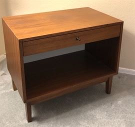 1 Kipp Stewart Mid Century Modern for Calvin Furniture Co. Walnut Nightstand Dimensions: (HxWxD in)	20x24x15in