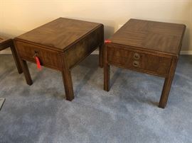 2 Drexel Heritage Accolade End Tables PAIR Dimensions: (HxWxD in) 21.5x23x27in