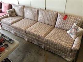 1970s Vintage 8.5ft Sofa Dimensions: (HxWxD in)	29x103x32in