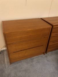 Copenhagen Teak 3-Drawer Low Boy Dresser Danish Modern Dimensions: (HxWxD in) 29x31x18.5in
