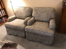 Chris Madden Oversize Arm Chair 2 available  Dimensions: (HxWxD in)	35x34x38in
