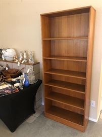 Teak Wood Book Shelf Dimensions: (HxWxD in)	73x31x11.5in
