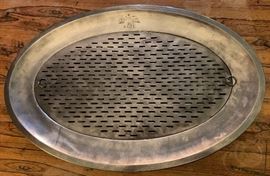 WWII “Liberated” Authentic Third Reich Nazi Wellner Roast Plate/Serving Platter w/ AH initials (Adolf Hitler)