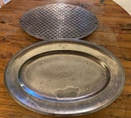 WWII “Liberated” Authentic Third Reich Nazi Wellner Roast Plate/Serving Platter w/ AH initials (Adolf Hitler)