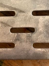 WWII “Liberated” Authentic Third Reich Nazi Wellner Roast Plate/Serving Platter w/ AH initials (Adolf Hitler)