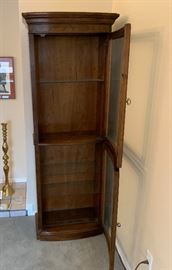 Walnut Slender Display Case/Cabinet 