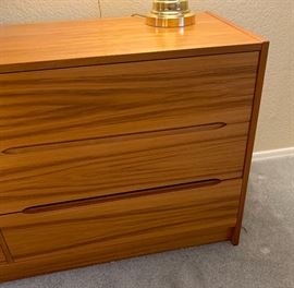 Teak 6-Drawer Dresser 28x58.5x16in