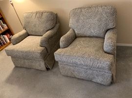 Chris Madden Oversize Arm Chairs, two available  35x34x38in