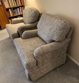 Chris Madden Oversize Arm Chairs, two available  35x34x38in