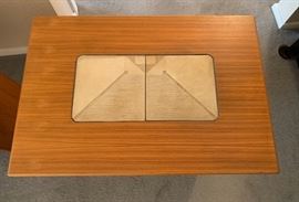 2 Gangso Denmark Teak/Tile Top End Tables PAIR Danish Modern 19x19x27in