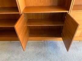 Copenhagen Bookshelf/Cabinet, two available 73x31x12in