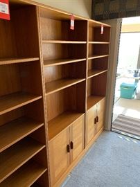 Copenhagen Bookshelf/Cabinet, two available 73x31x12in