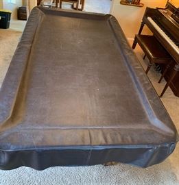 7ft Oak Claw Foot Pool/Billiard Table BLUE Felt (PRICED WITH Professional MOVING) 31.5x 49.5x89in HxWxD