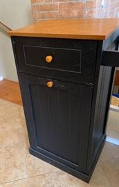 Country Kitchen Rolling Cart/Bin (dog food/Trash) 35x21x16in HxWxD