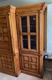 MaVatis 3 Piece Rustic Entertainment Cabinet 80x116x29in HxWxD