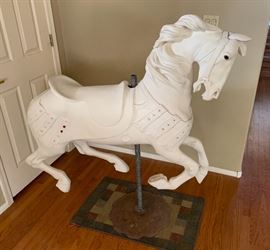 *Original* Antique Marcus Charles Illions Carousel Horse Hand Carved Wood