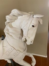 *Original* Antique Marcus Charles Illions Carousel Horse Hand Carved Wood
