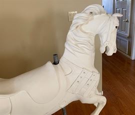 *Original* Antique Marcus Charles Illions Carousel Horse Hand Carved Wood