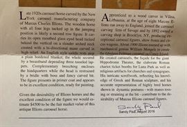 *Original* Antique Marcus Charles Illions Carousel Horse Hand Carved Wood