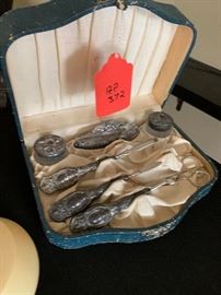 Victorian Silver grooming set